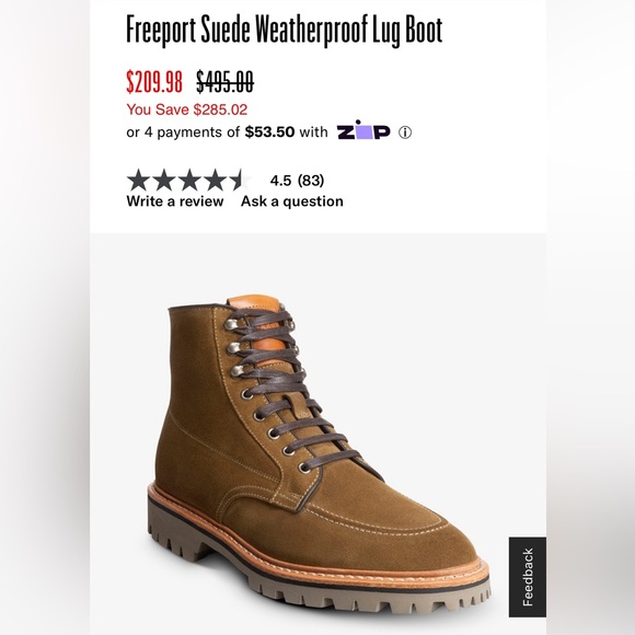 Allen Edmonds Men’s boot - Picture 7 of 7